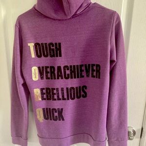 ⭐️ 5/$25 Flywheel Womens ZipUp Hoodie Purple/Gold